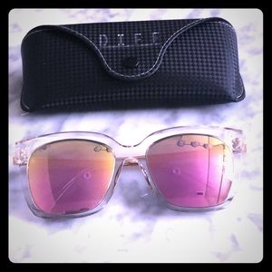 Diff Bella Pink Clear Sunglasses